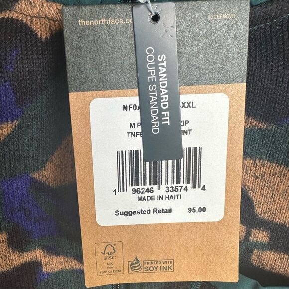 Men’s North Face XXL Printed Gordon Lyons 1/4 Zip Fleece Pullover MSRP $95 - Picture 2 of 6